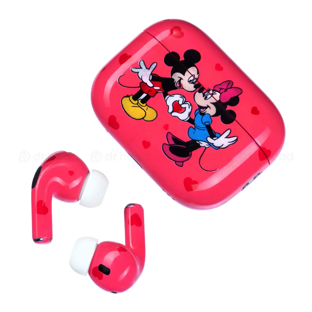 Apple AirPods Pro 2nd gen with MagSafe USB-C Mickey & Minnie Pink