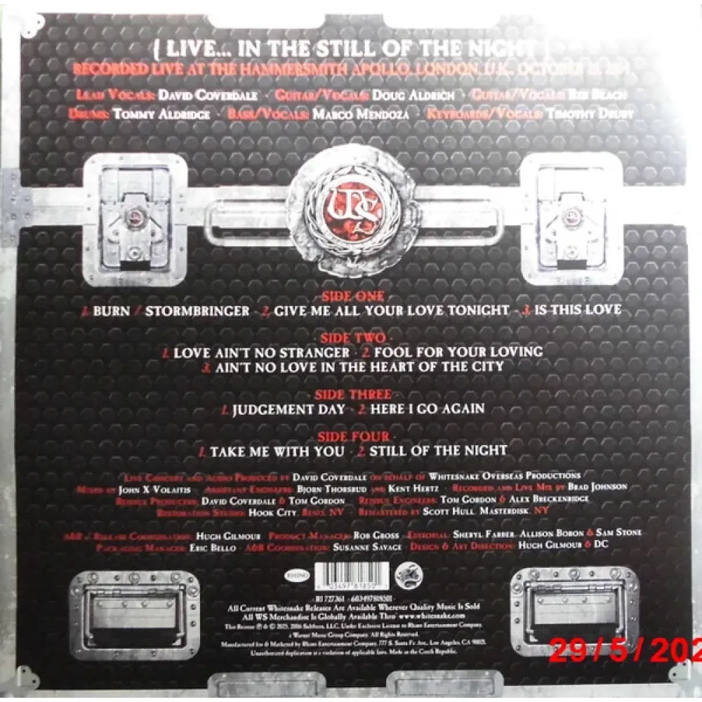 Whitesnake – Live In The Still Of The Night - 2LP