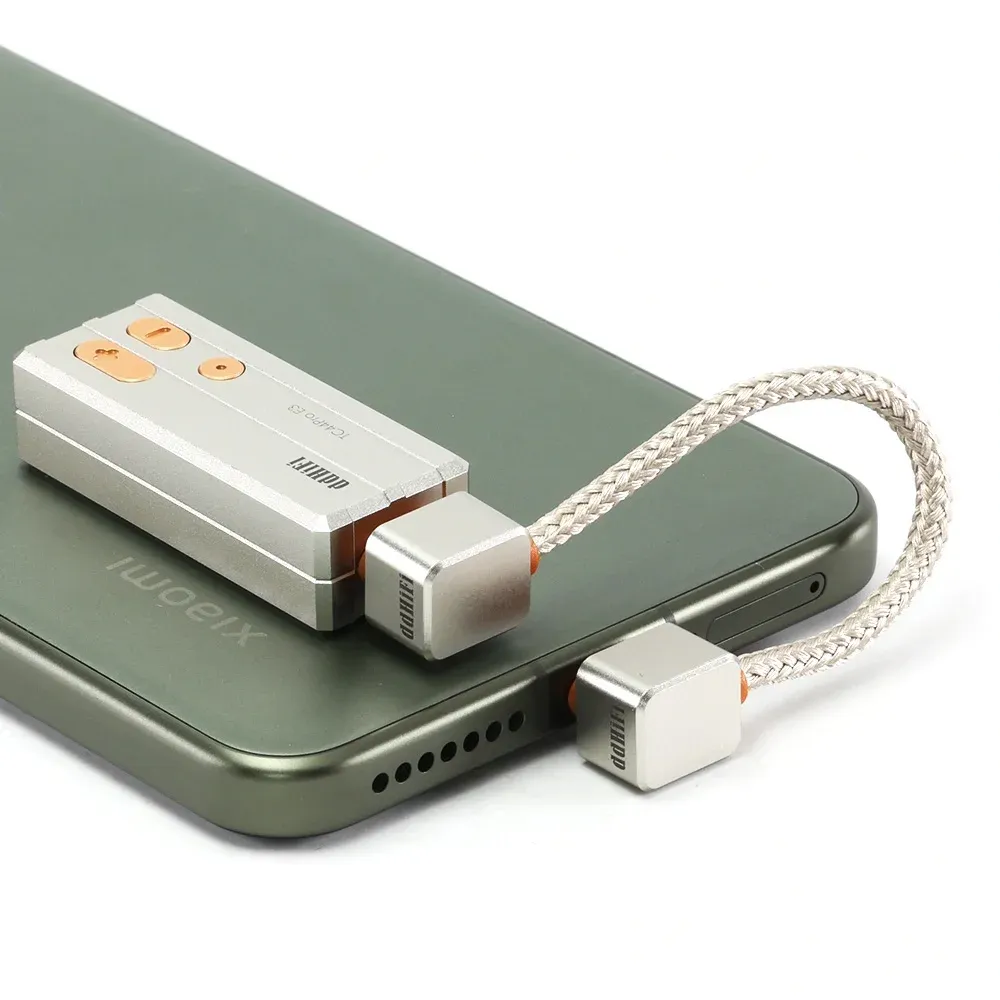 ddHiFi TC03LL USB-C L-Shaped to USB-C L-Shaped Silver