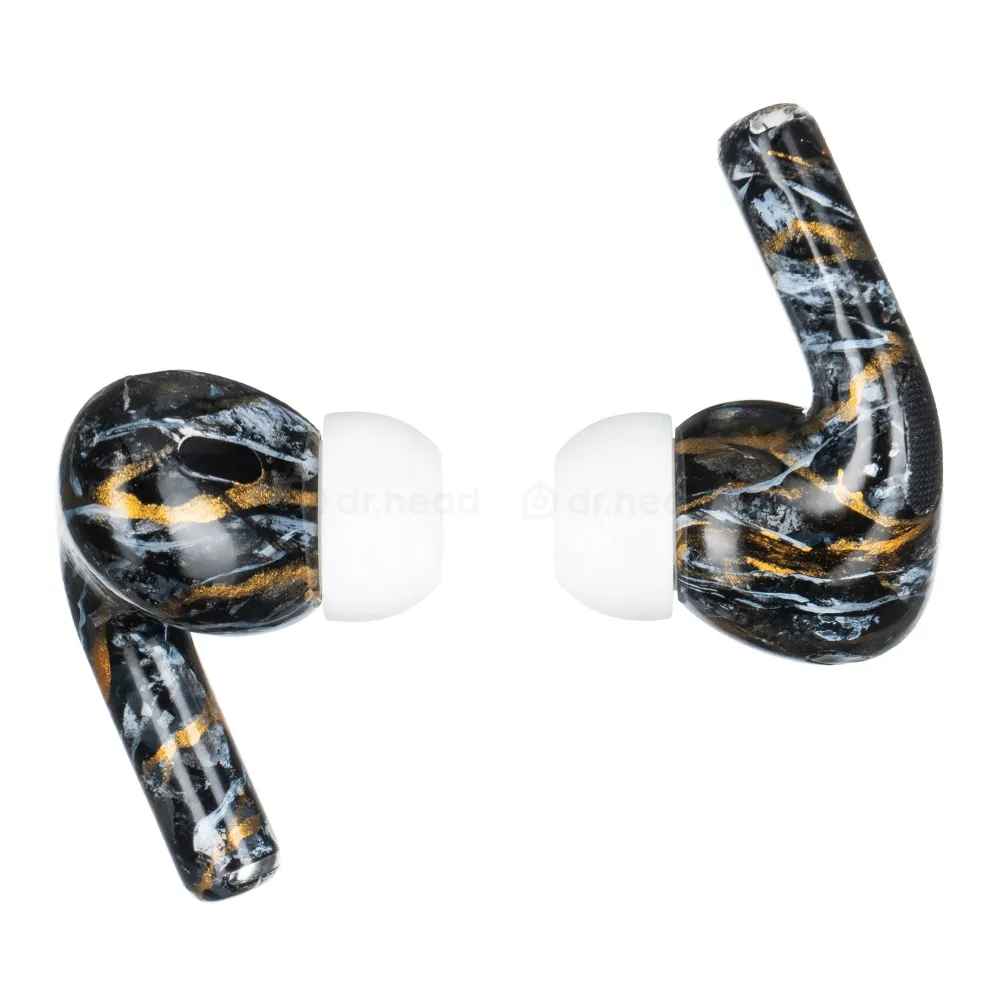 Apple AirPods Pro 2nd gen with MagSafe USB-C (2023) Black Marble Total Gloss