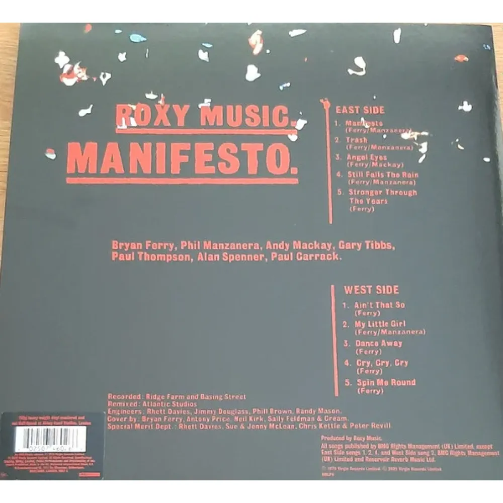 Roxy Music – Manifesto (Half Speed) LP