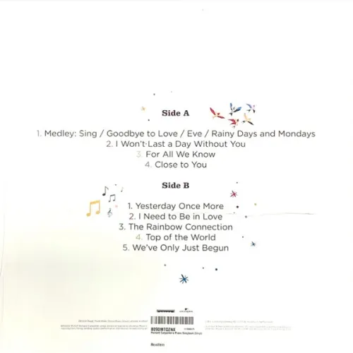 Richard Carpenter – Richard Carpenter's Piano Songbook - LP