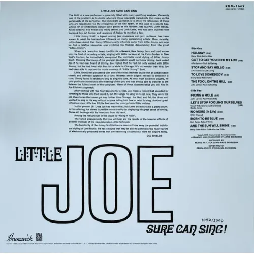 Little Joe – Little Joe Sure Can Sing! - RSD 2024 - LP