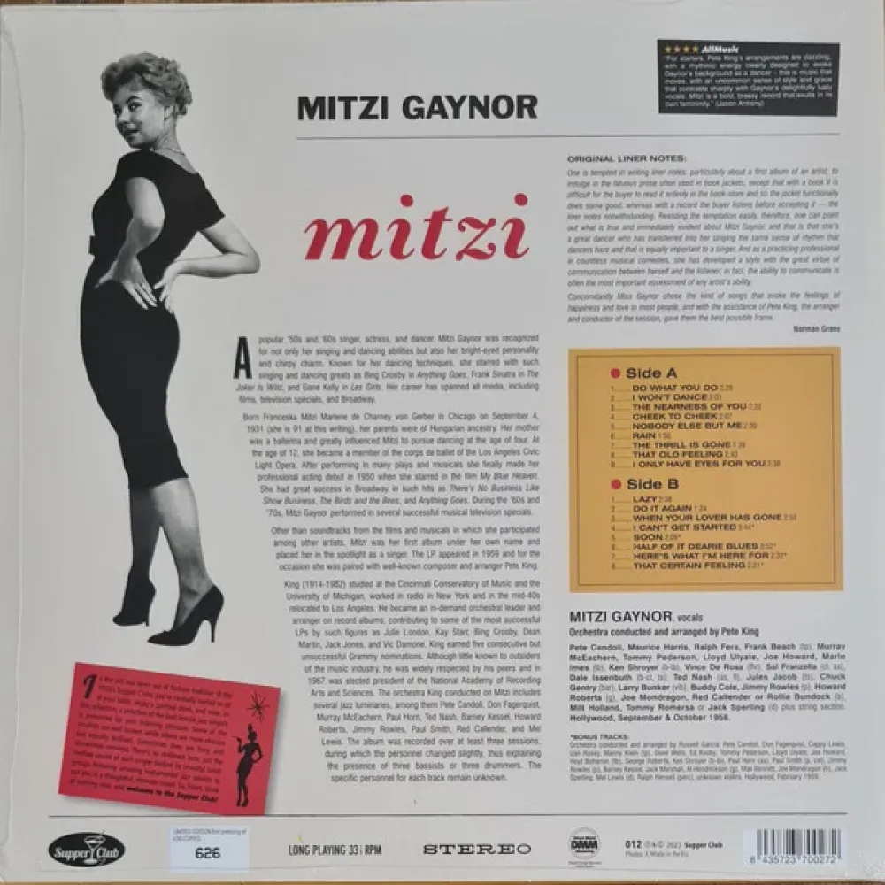 Mitzi Gaynor – Mitzi LP