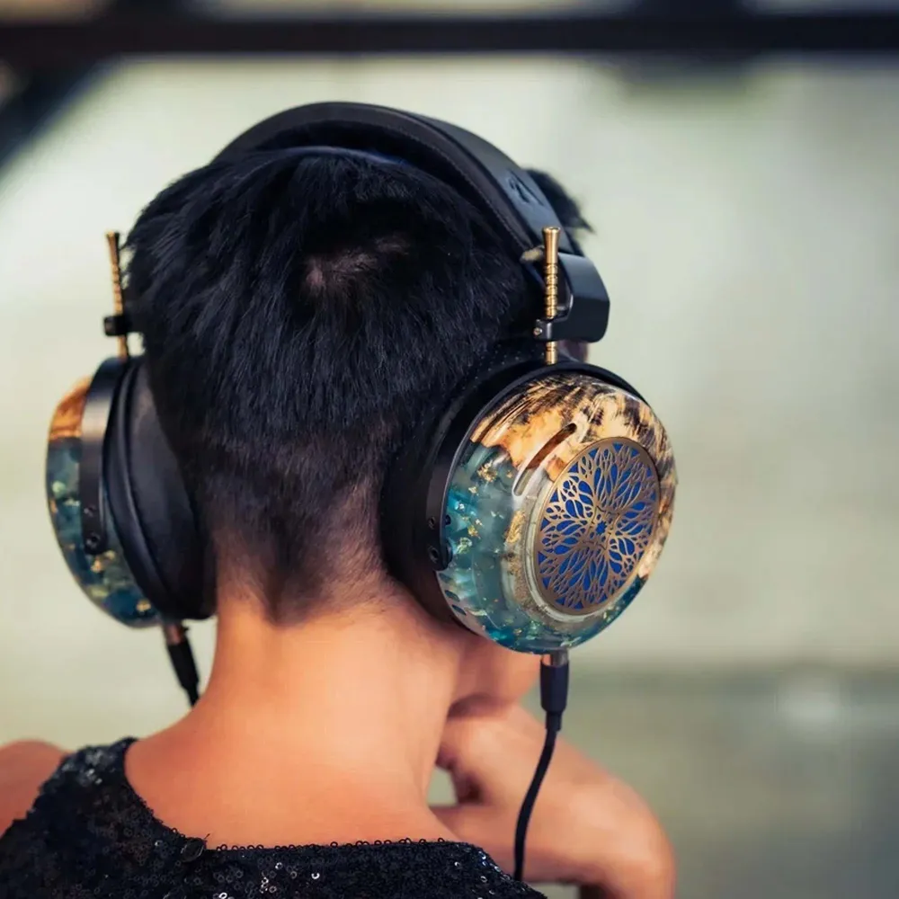 ZMF Atrium LTD Green Ish Leather 4-pin xlr ofc cable + 6.35mm