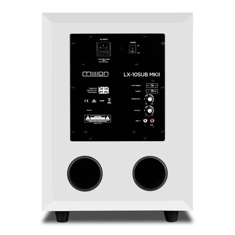 Mission LX-10 Sub MKII Lux White