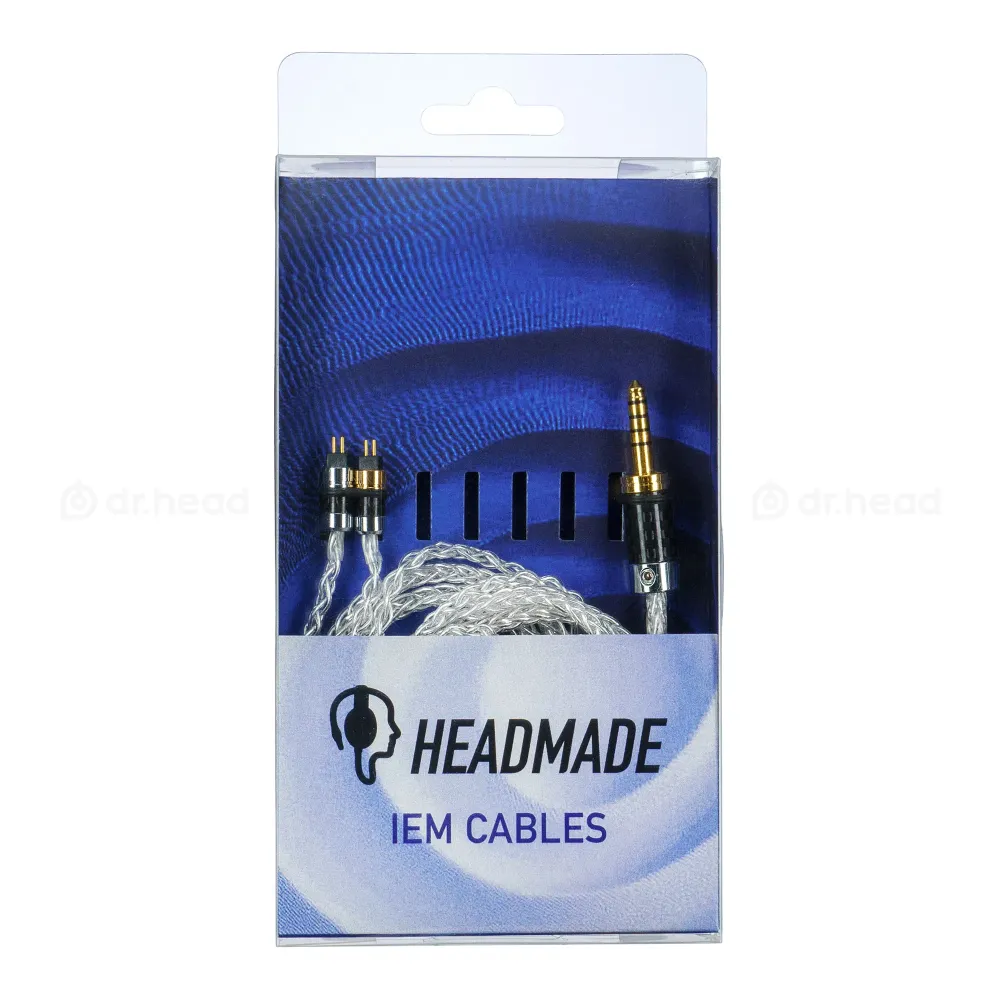 HeadMade IEM 2-pin - 4.4mm Silver 1.2m