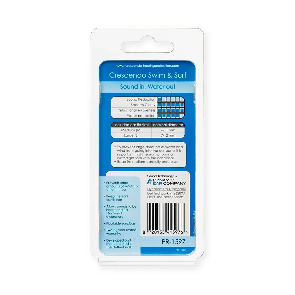 Dynamic Ear Company Crescendo Swim Surf 5