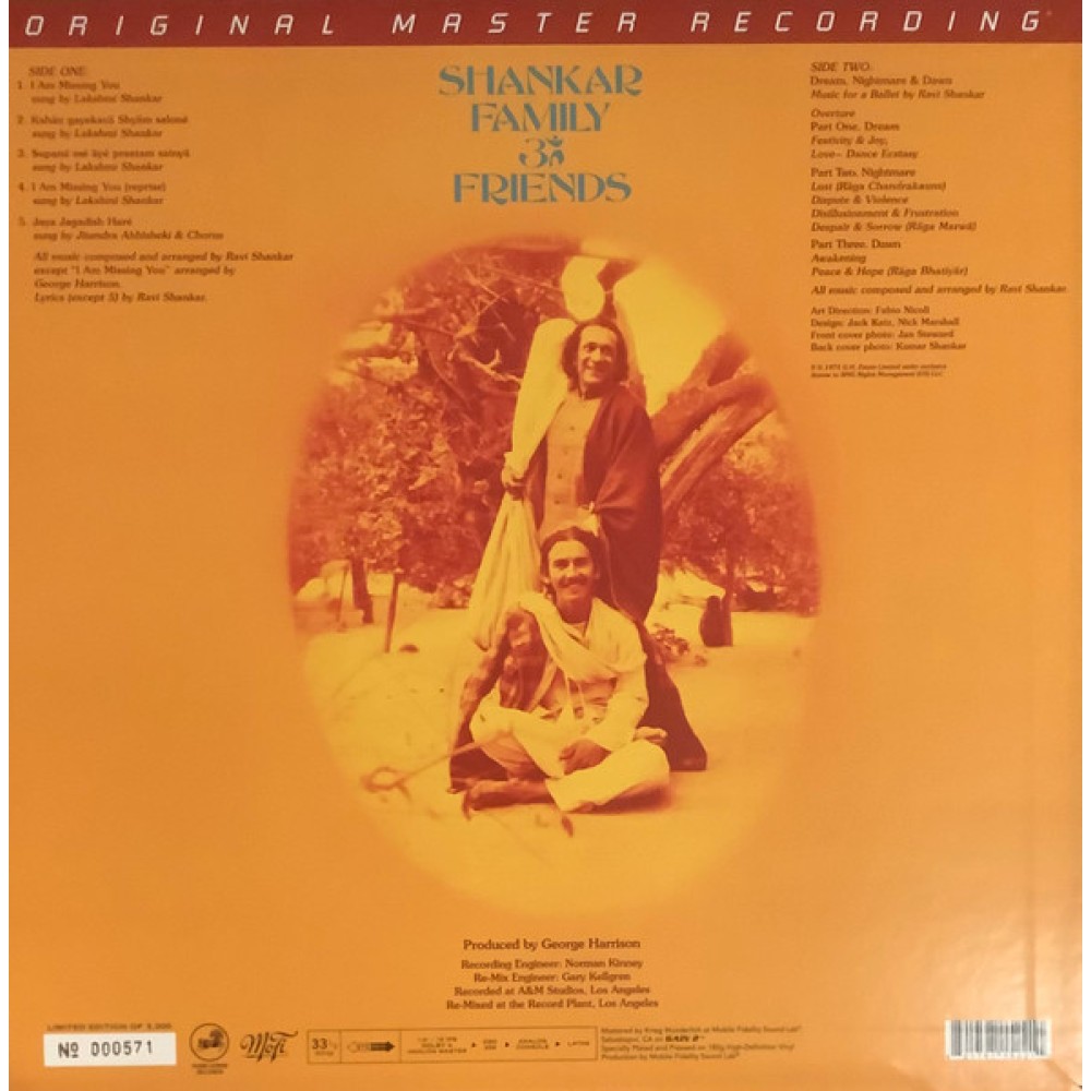 Ravi Shankar – Shankar Family & Friends (Mobile Fidelity) LP