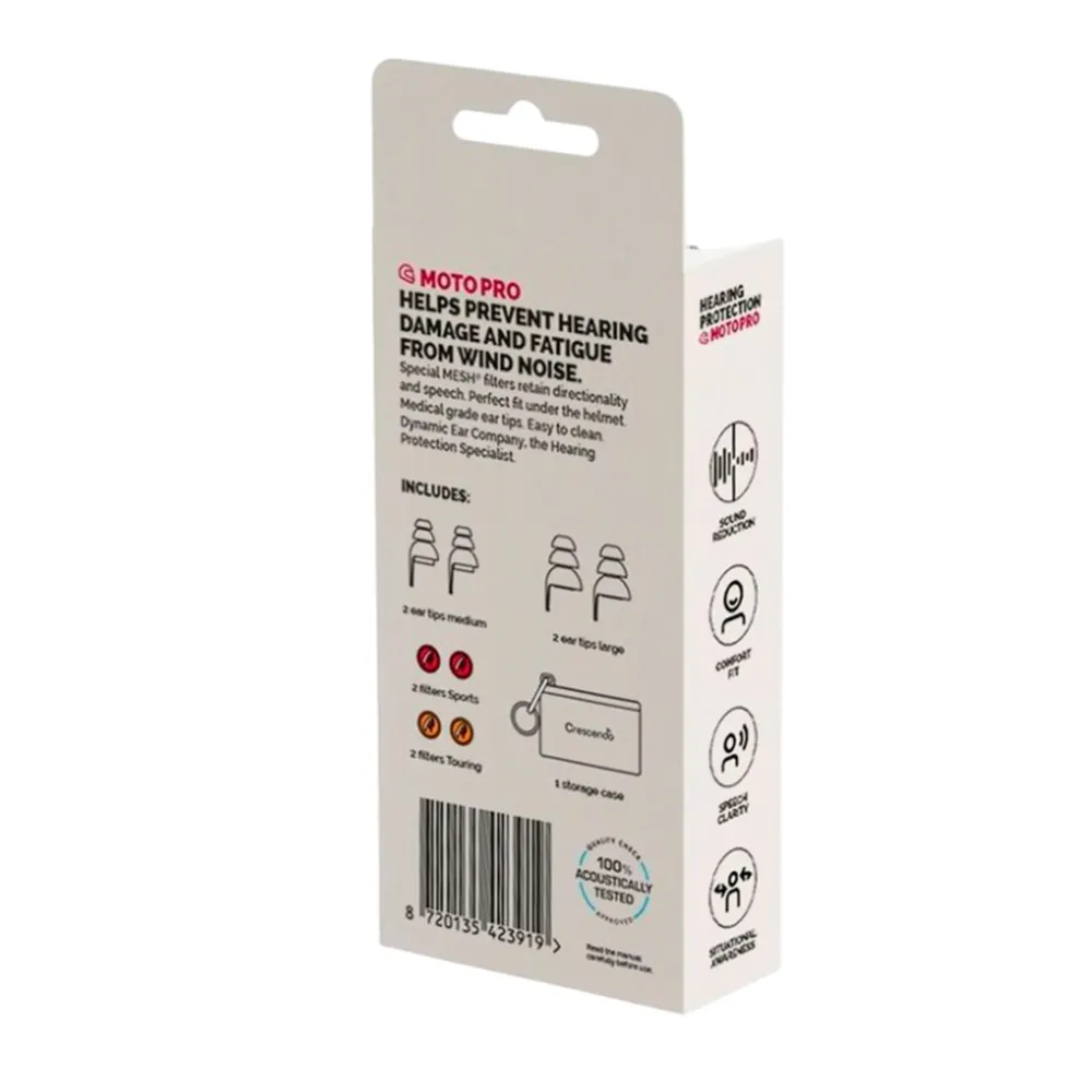 Dynamic Ear Company Crescendo Moto Pro Eco Box Maroon