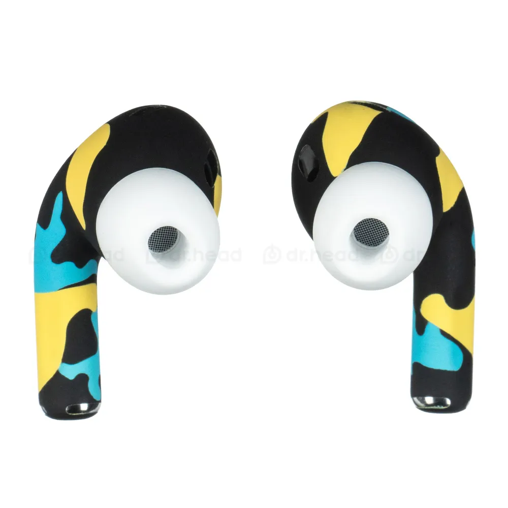 Apple AirPods Pro 2nd gen with MagSafe USB-C (2023) Total Yellow Camo Matte