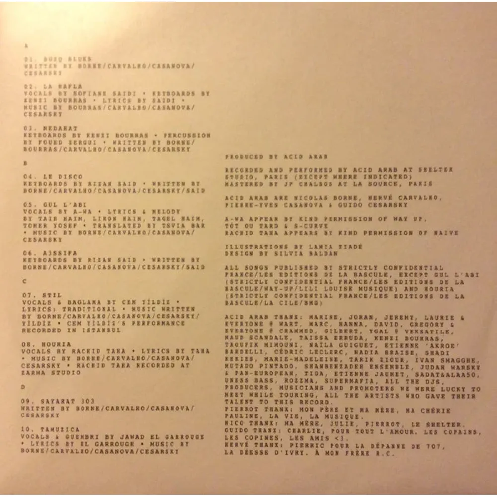 Acid Arab - Musique De France LP