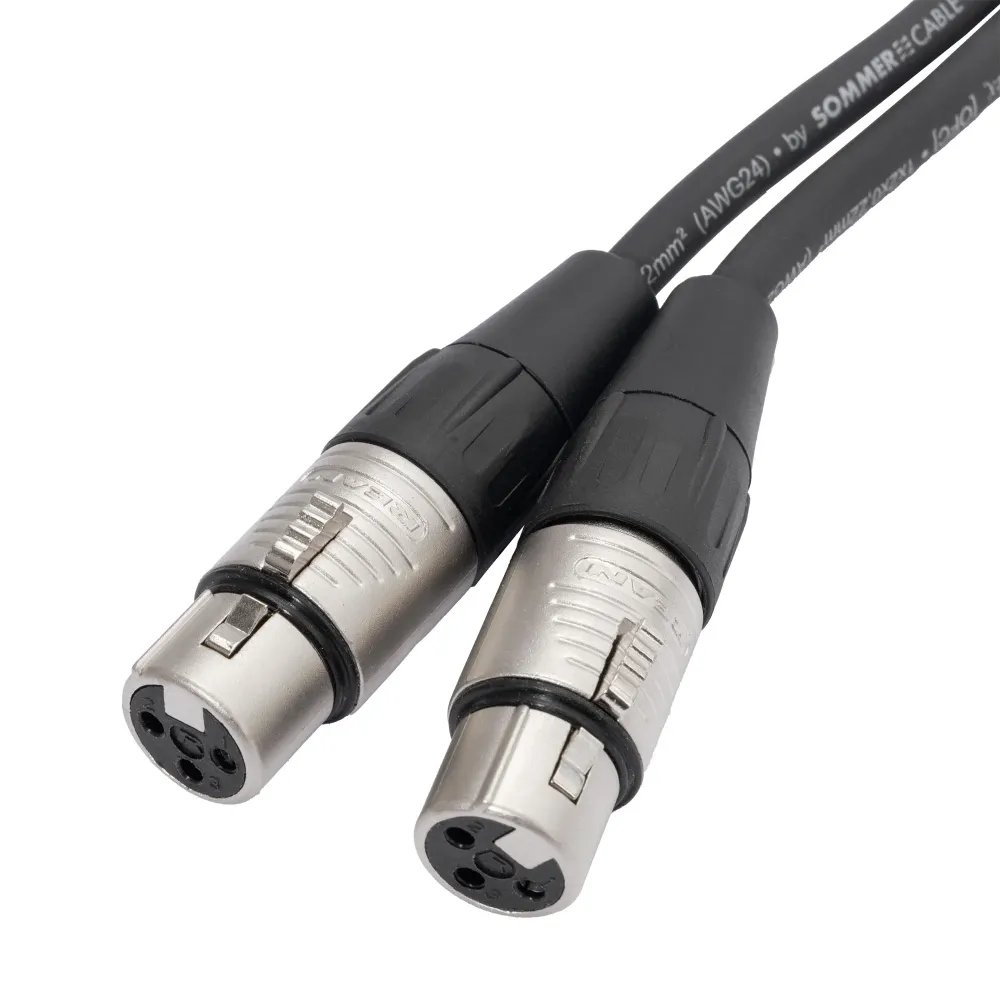 HeadMade Pro 2RCA - 2XLR-F Black 1m