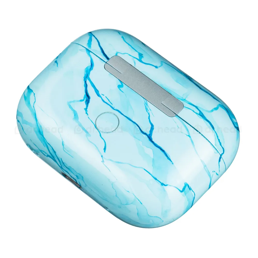 Apple AirPods Pro 2nd gen with MagSafe USB-C (2023) Light Blue Marble Gloss