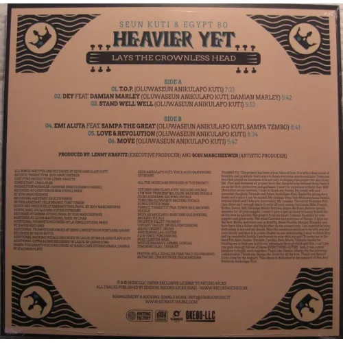 Seun Kuti & Egypt 80 – Heavier Yet (Lays The Crownless Head) LP