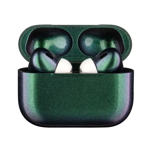 Apple AirPods Pro 2nd gen with MagSafe USB-C (2023) Illusion Twilight Green Blue Total Gloss