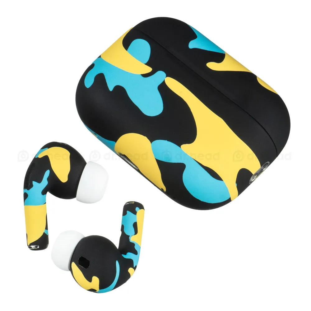 Apple AirPods Pro 2nd gen with MagSafe USB-C (2023) Total Yellow Camo Matte