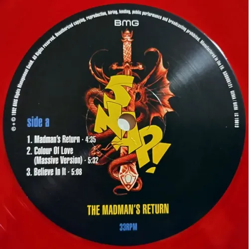 Snap! – The Madman's Return - Red, Yellow - LP