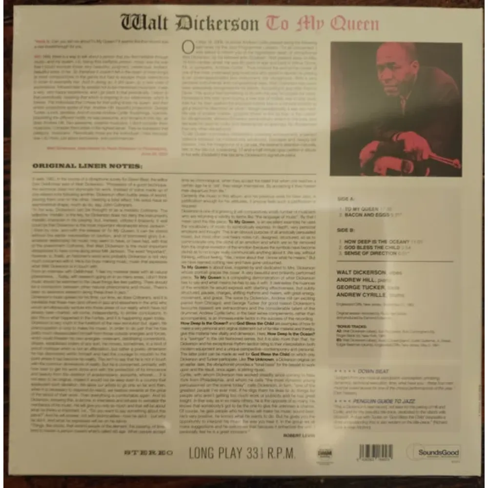 Walt Dickerson - To My Queen - LP