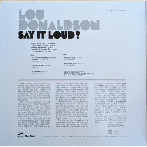Lou Donaldson – Say It Loud! LP