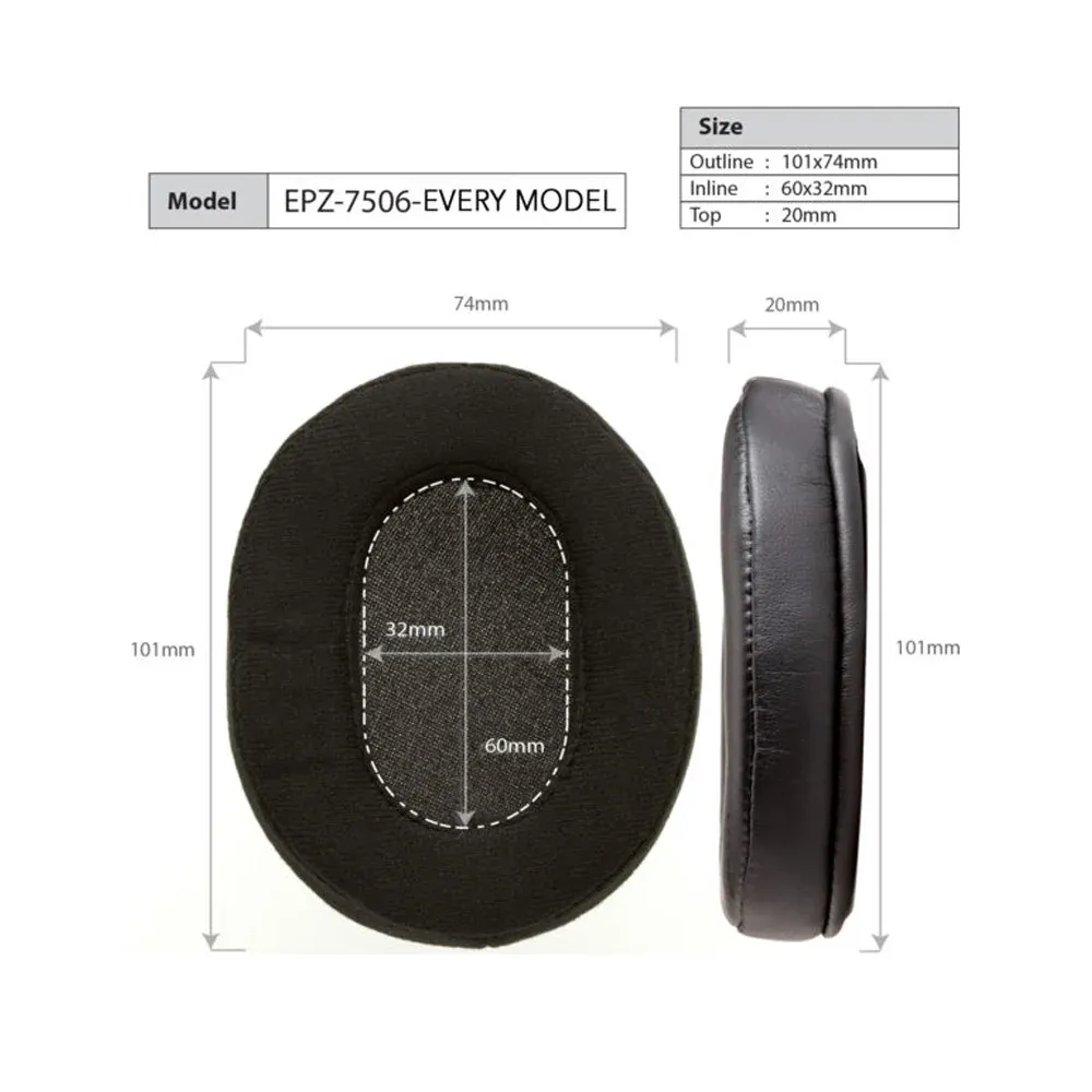 Dekoni Audio Elite Sheepskin Leather for Audio-Technica ATH-M50x