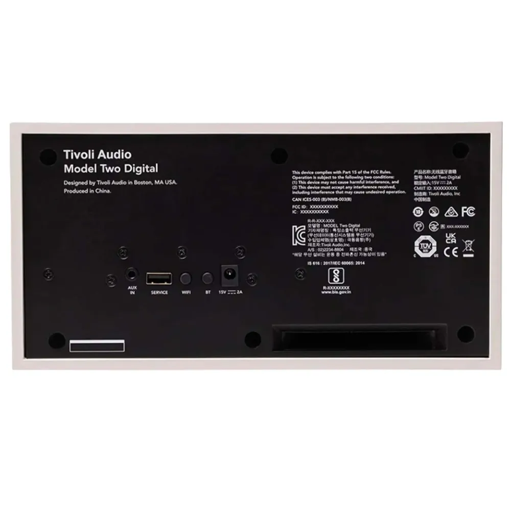 Tivoli Model Two Digital White Silver