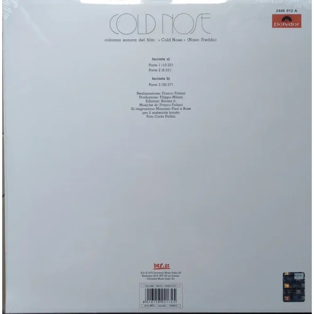 Franco Falsini – Cold Nose (Naso Freddo, White) LP