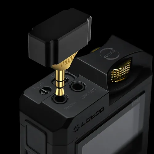 ddHiFi DJ44Gold Edition Black Gold 4.4mm (f) - 3.5mm (m)