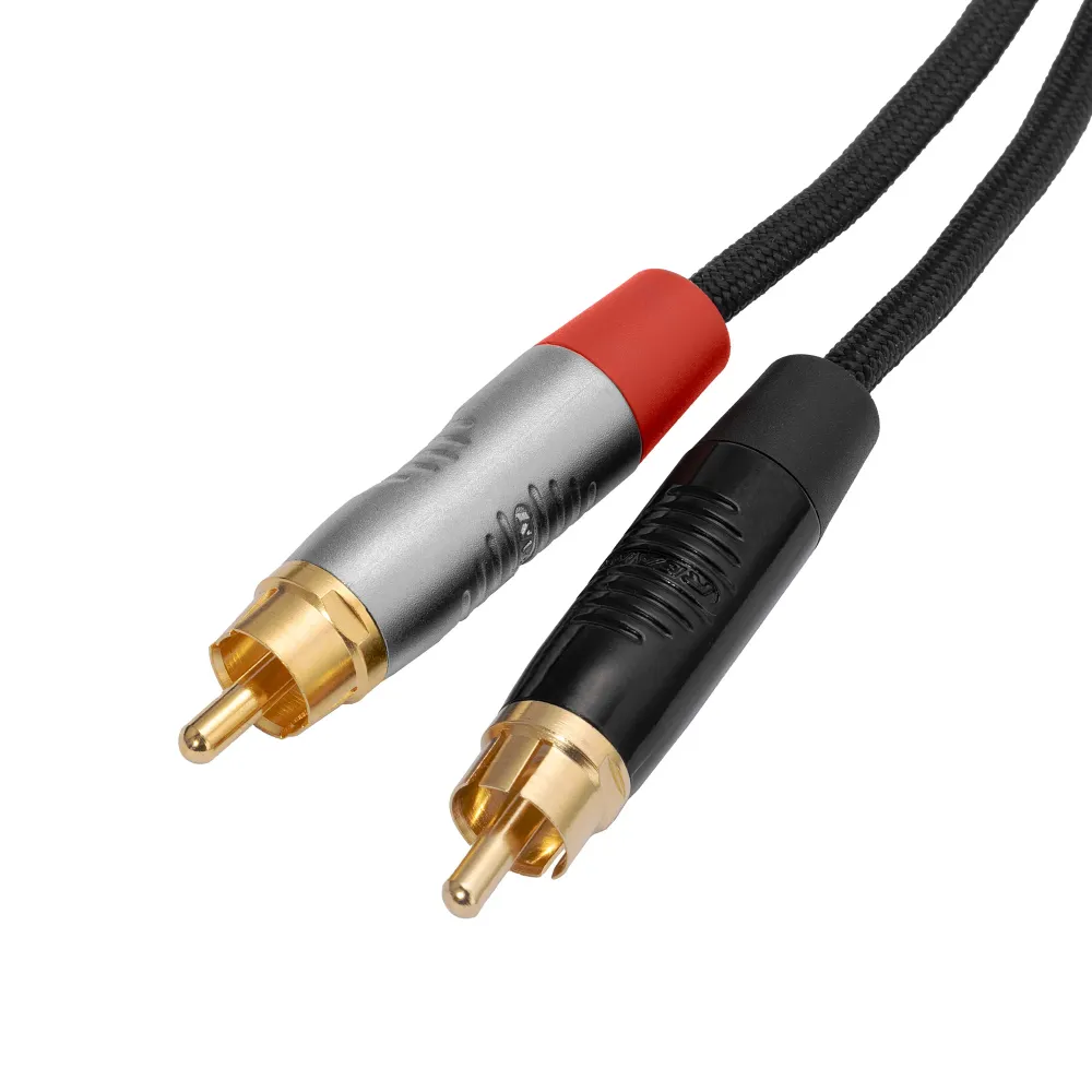 HeadMade Pro 2RCA - 3.5mm Black 1m