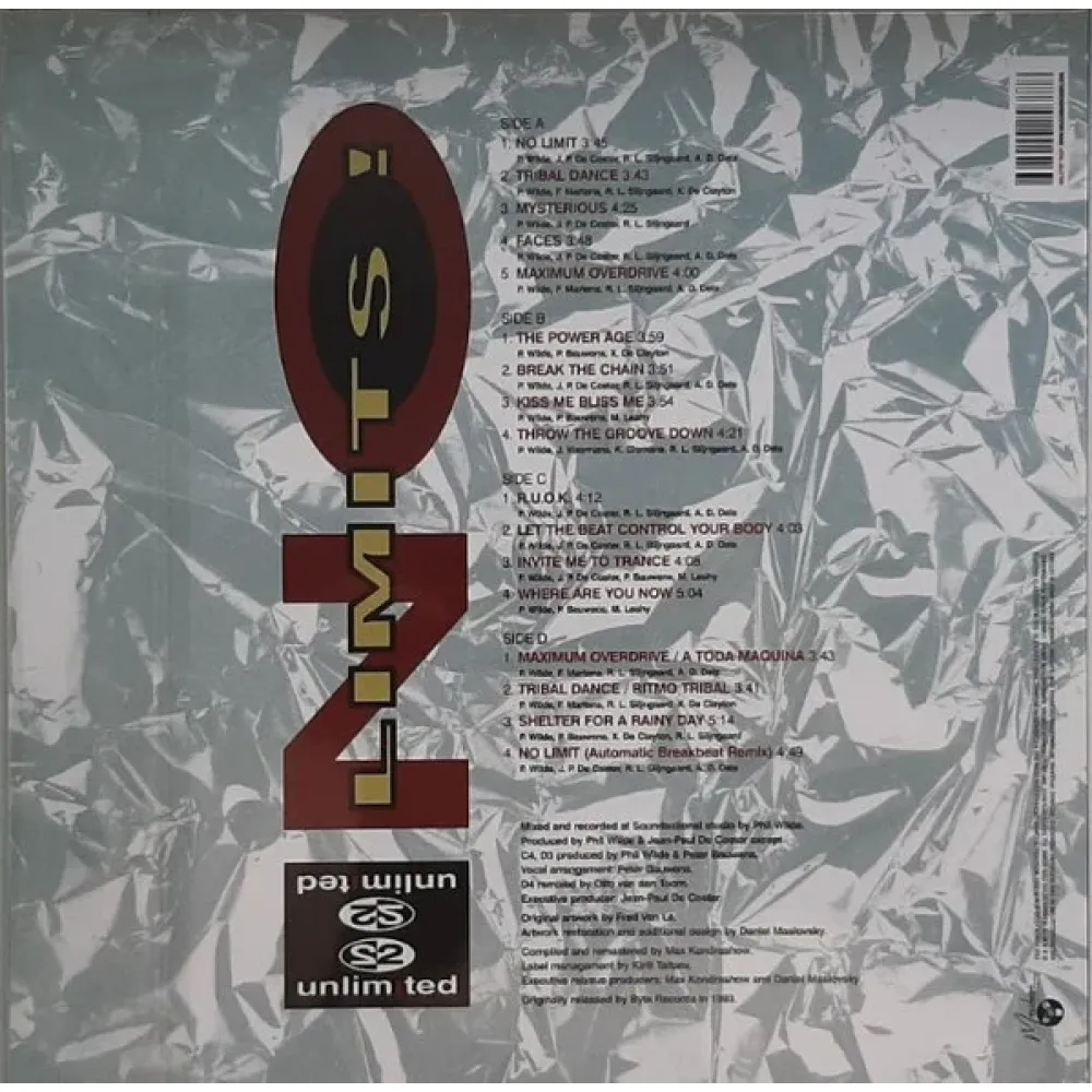 2 Unlimited – No Limits! - 1993/2021 - 2LP