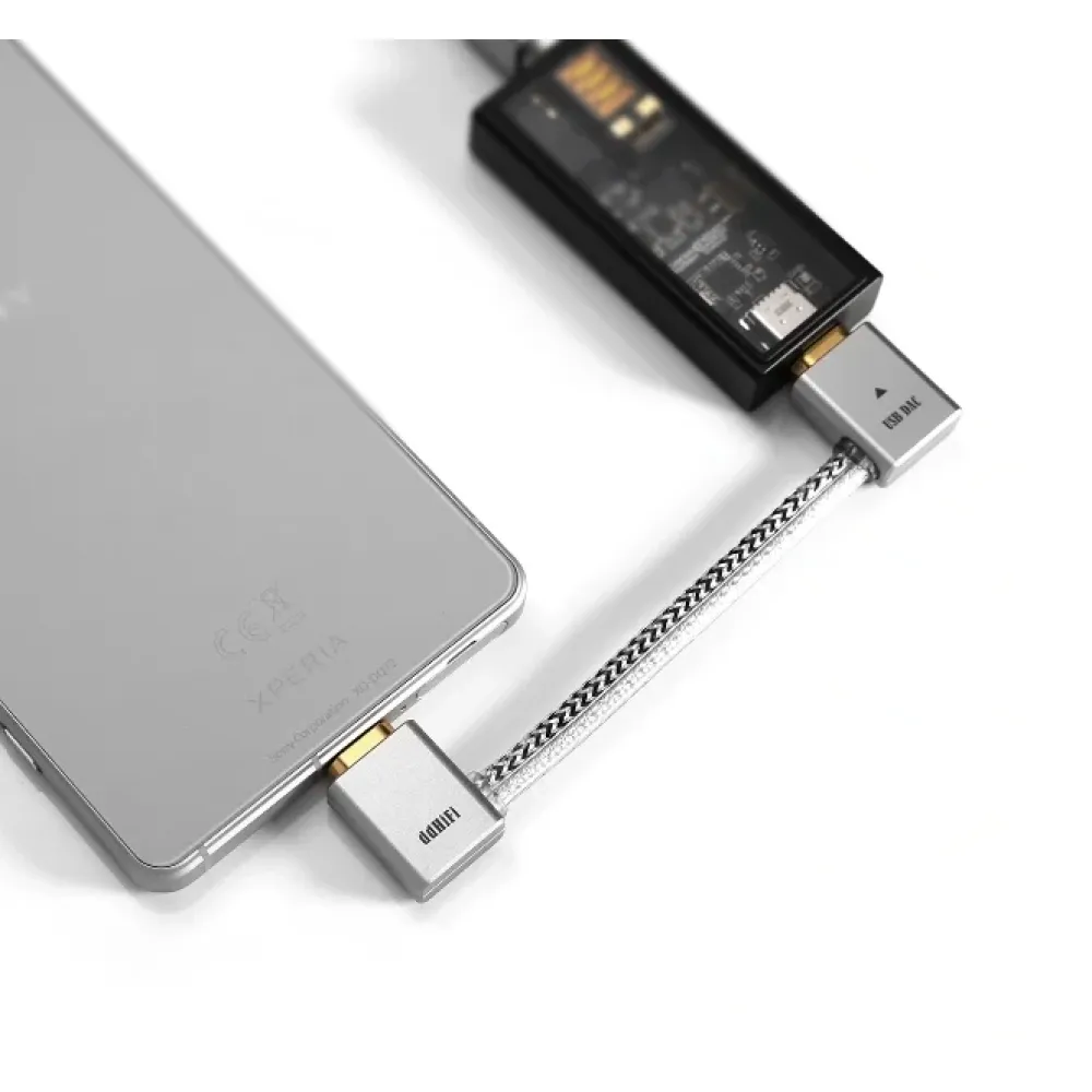 ddHiFi MFI09L Lightning to USB-C OTG Cable