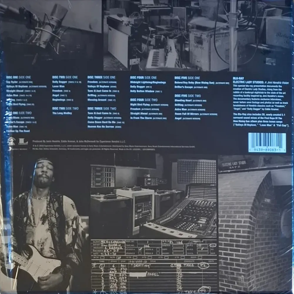Jimi Hendrix – Electric Lady Studios: A Jimi Hendrix Vision - Box - 5LP + Blu-ray