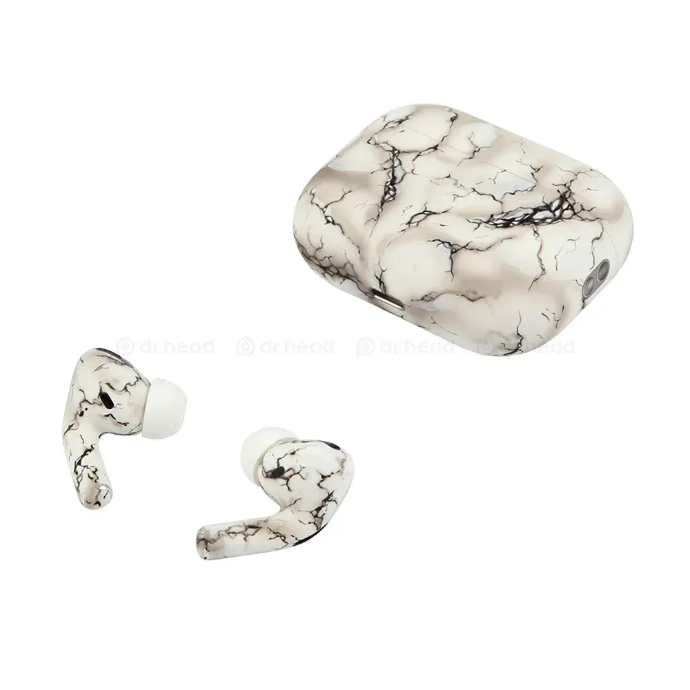 Apple AirPods Pro 2nd gen with MagSafe USB-C (2023) White Marble Matte