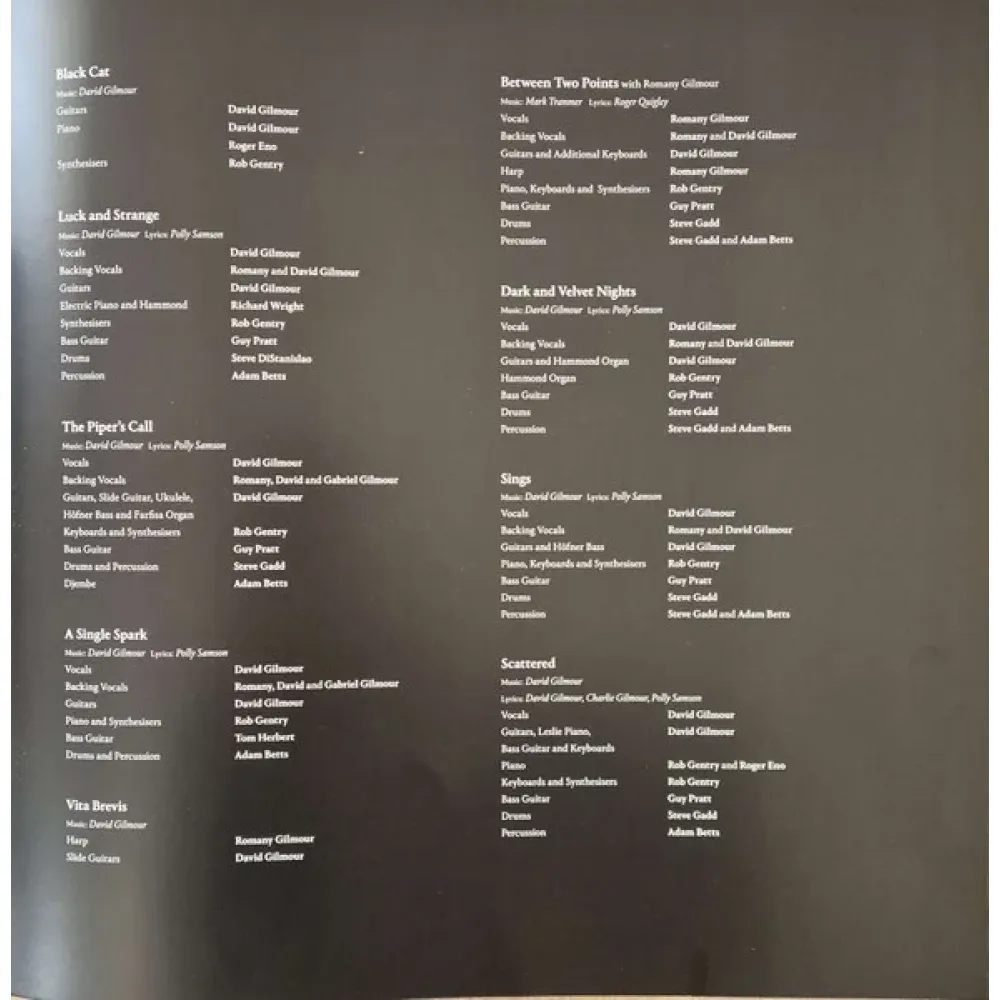 David Gilmour – Luck And Strange LP