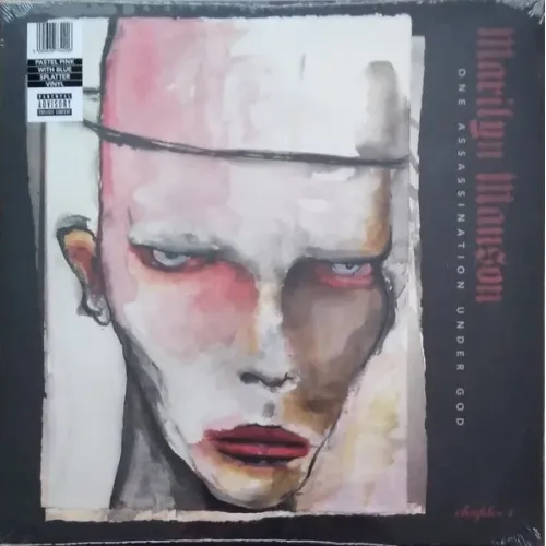 Marilyn Manson - One Assassination Under God (Chapter 1) - Pastel Pink With Blue Splatter LP