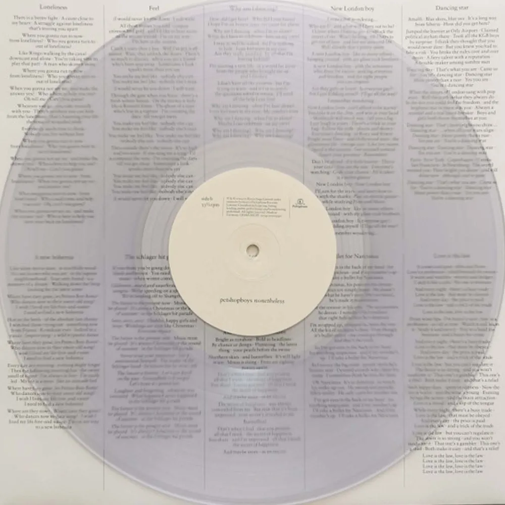 Pet Shop Boys - Nonetheless - Clear LP