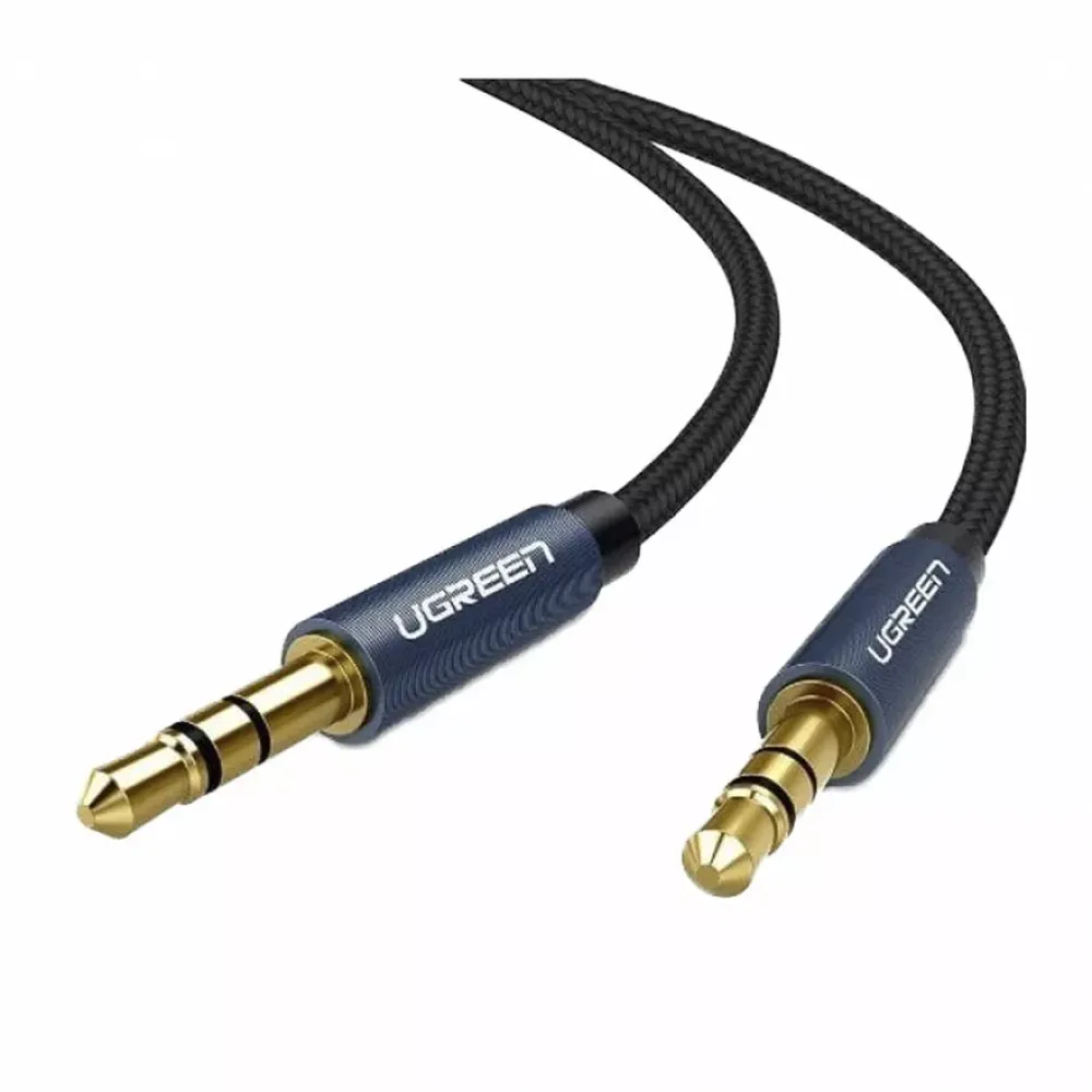 Ugreen AV112 Cable Gold Plated Metal Case with Braid Blue 1.5m