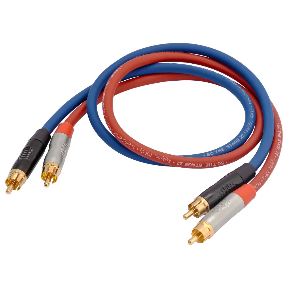 HeadMade Pro 2RCA - 2RCA Red Blue 0.62m