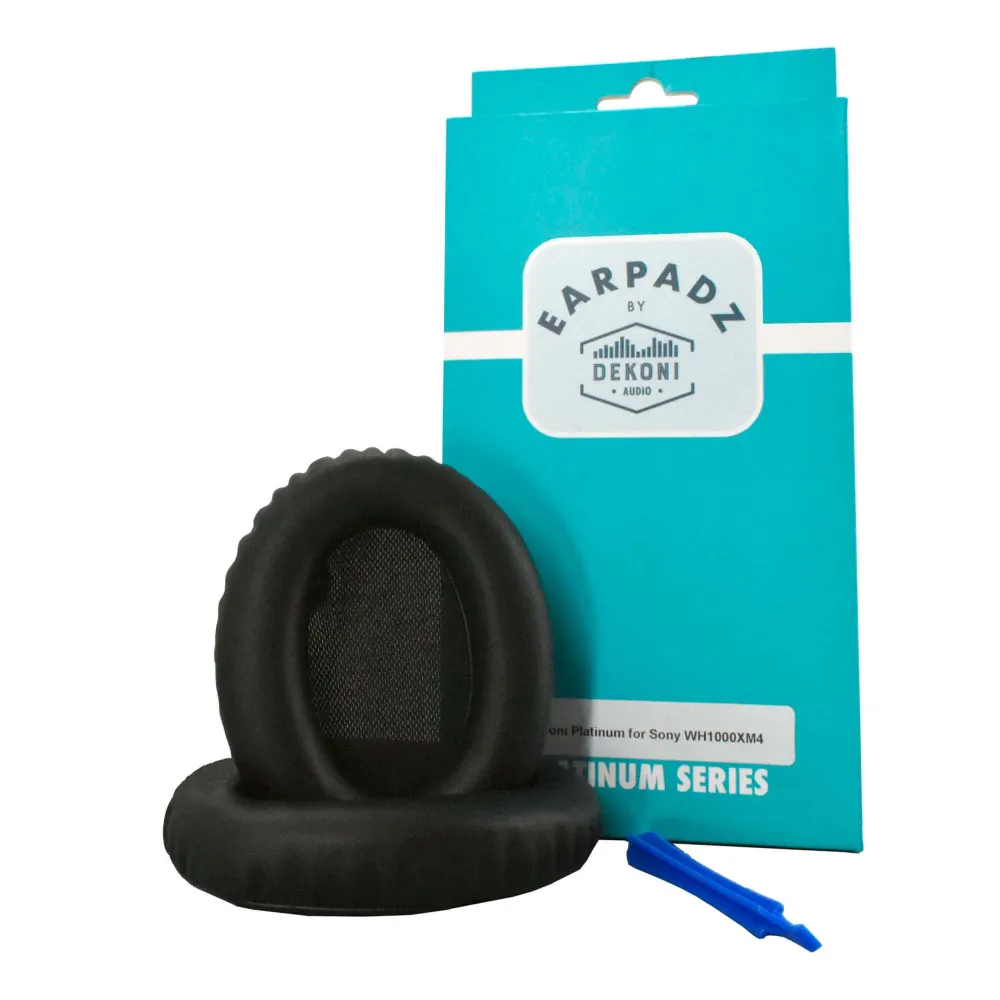 Dekoni Audio Platinum Series Replacement Ear Pads for Sony WH-1000XM4 Black