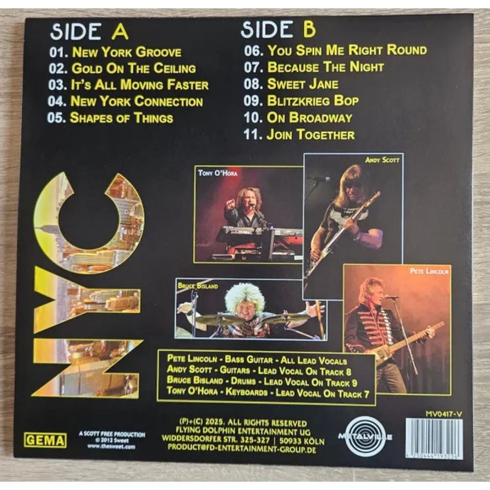 The Sweet – New York Connection - Yellow - LP