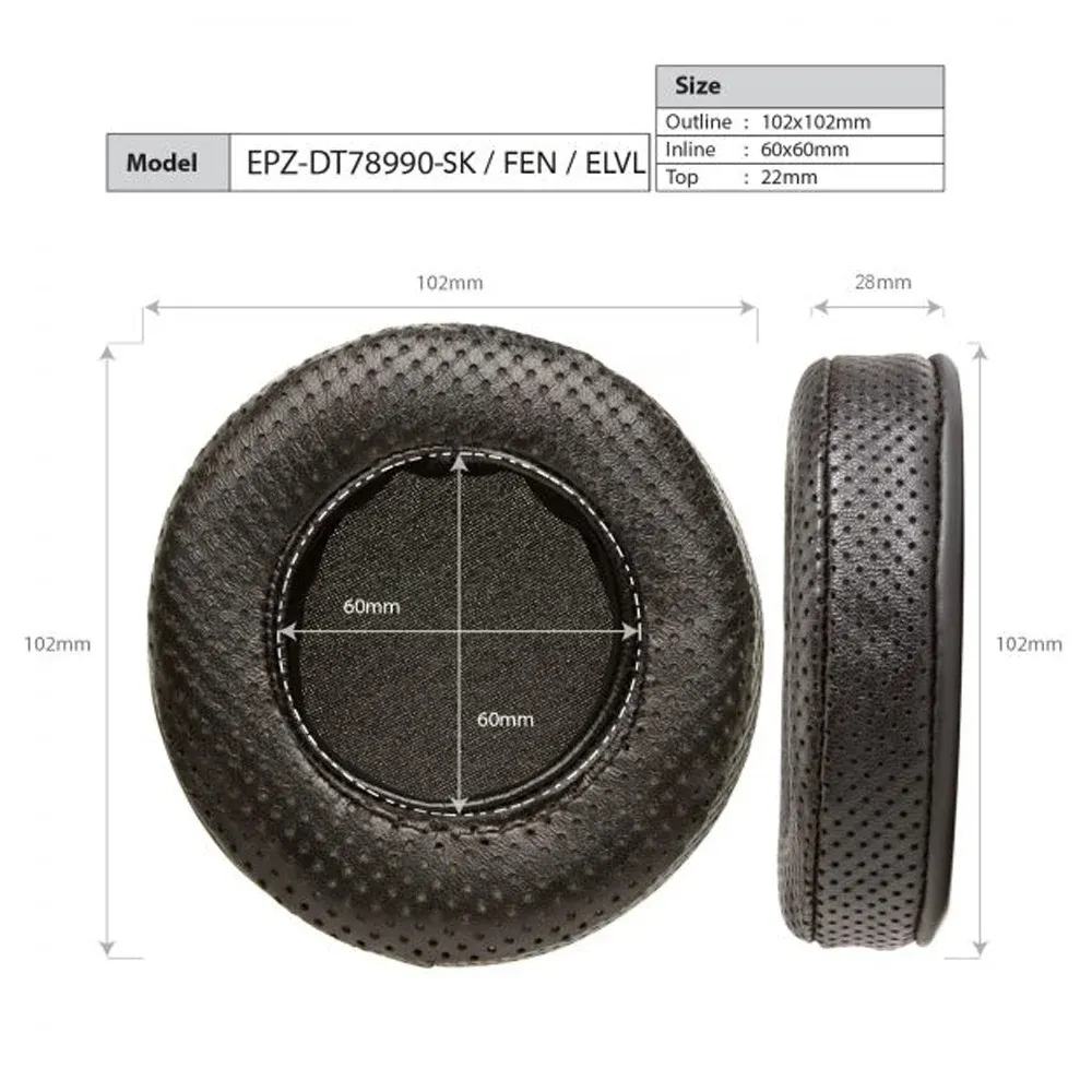 Dekoni Audio Elite Sheepskin Ear Pad Set for Beyerdynamic DT Series