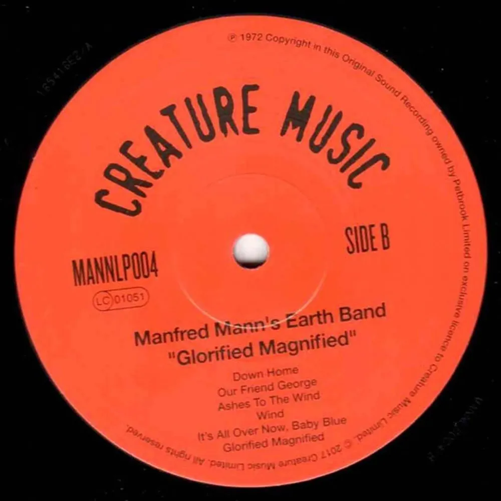 Manfred Mann's Earth Band - Glorified Magnified LP