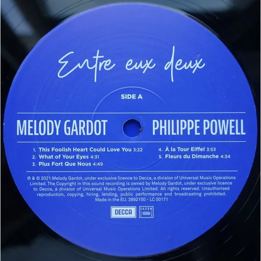 Melody Gardot, Powell Philippe - Entre Eux Deux LP