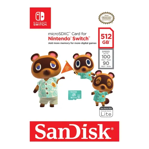 SanDisk Nintendo Switch microSDXC 512Gb Green