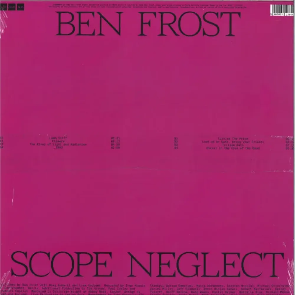 Ben Frost - Scope Neglect LP