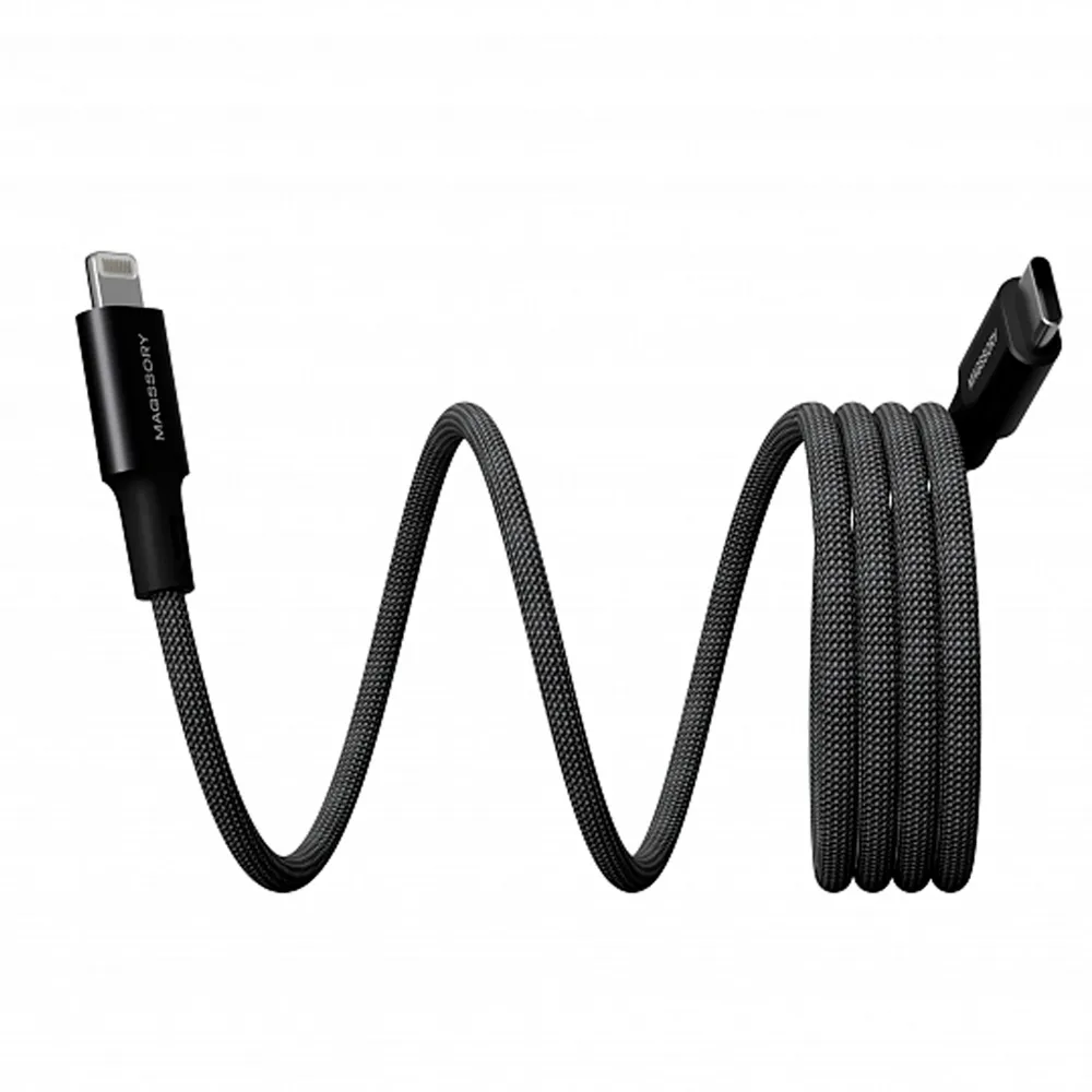 Magssory Link L 60W USB-C - Lightning Black 1.2m