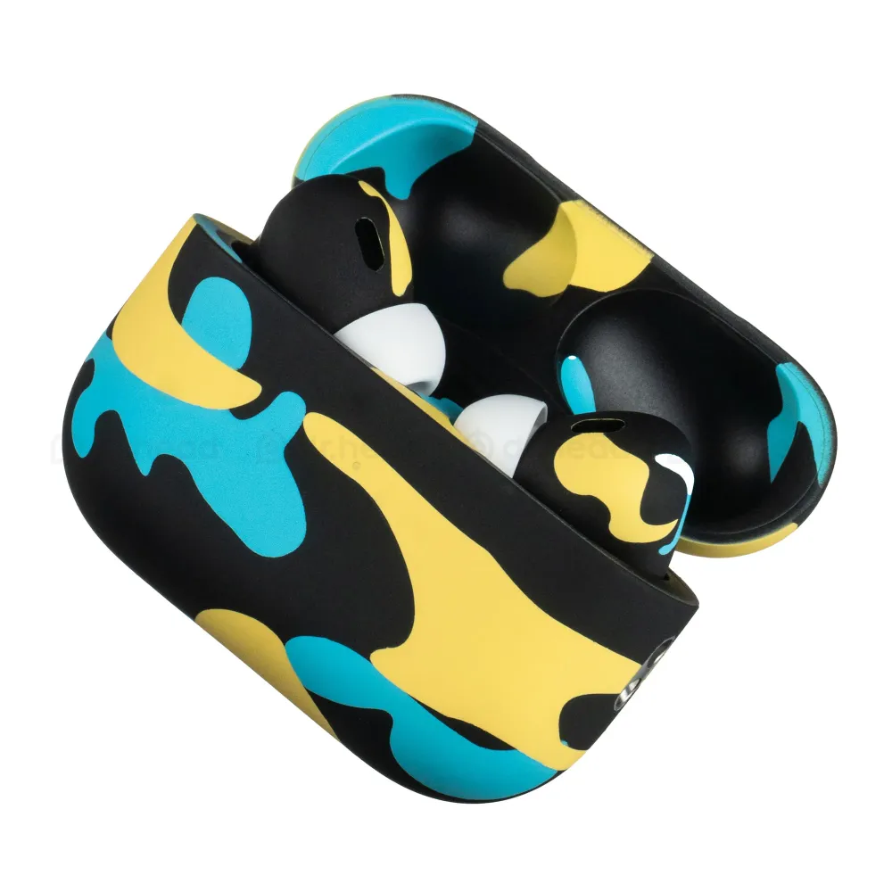 Apple AirPods Pro 2nd gen with MagSafe USB-C (2023) Total Yellow Camo Matte