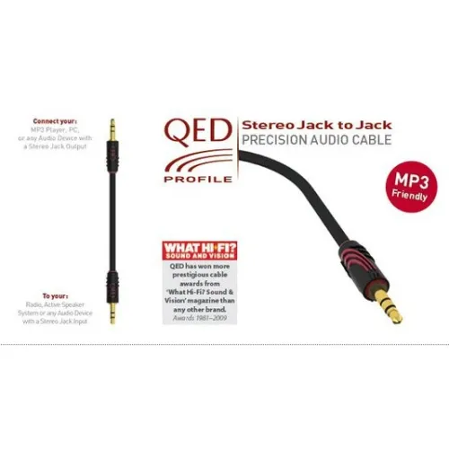 QED Profile Stereo Jack to Jack 1m