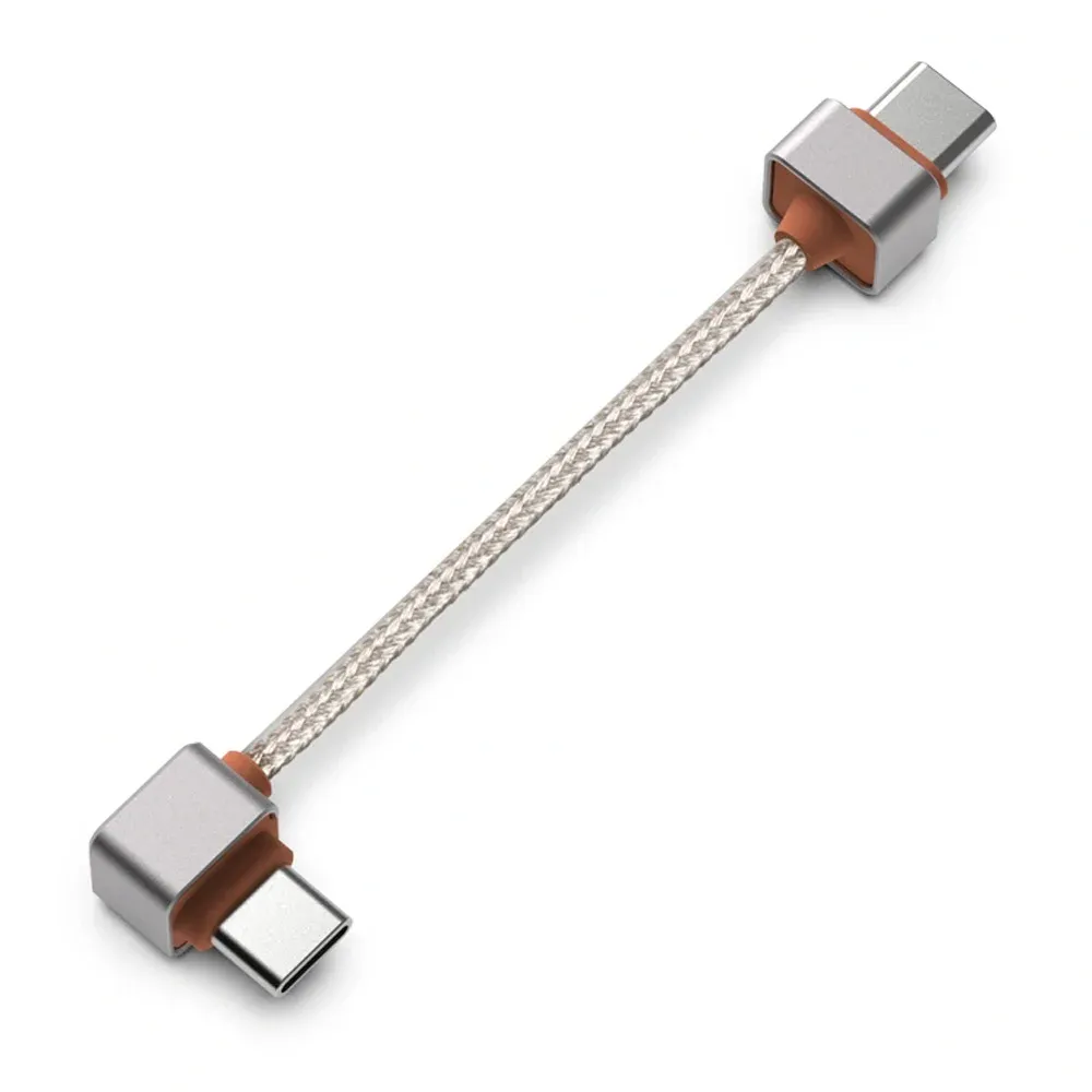 ddHiFi TC03SL USB-C to USB-C L-Shaped Silver